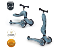 Scoot & Ride Highwaykick 1 Jeździk i hulajnoga 2w1 Steel - 573303 - zdjęcie 2
